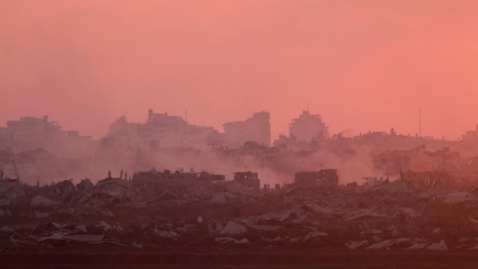 Strikes on Gaza left smoking ruins