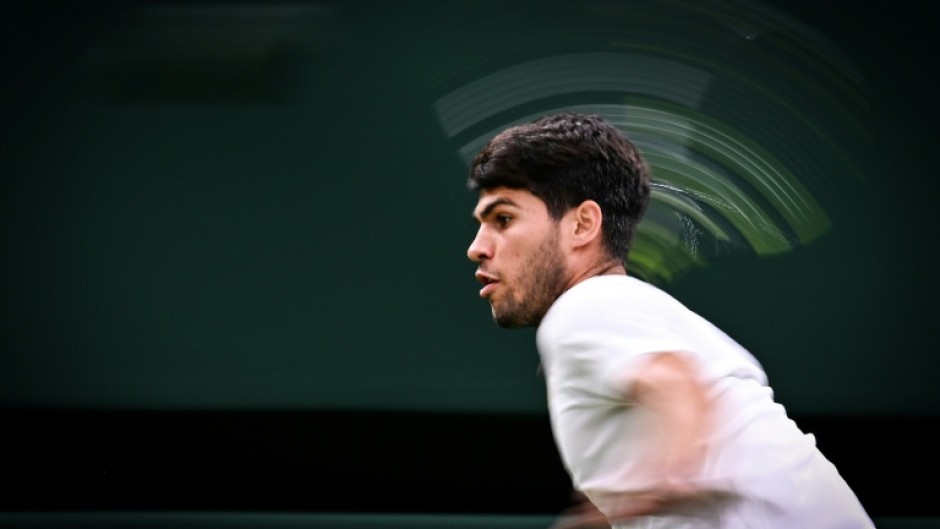 Spain's Carlos Alcaraz is hunting a third straight Wimbledon title