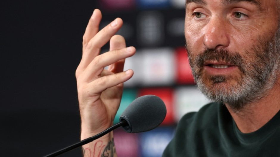 Chelsea coach Enzo Maresca speaks to reporters on Monday ahead of the Club World Cup semi-final against Fluminense