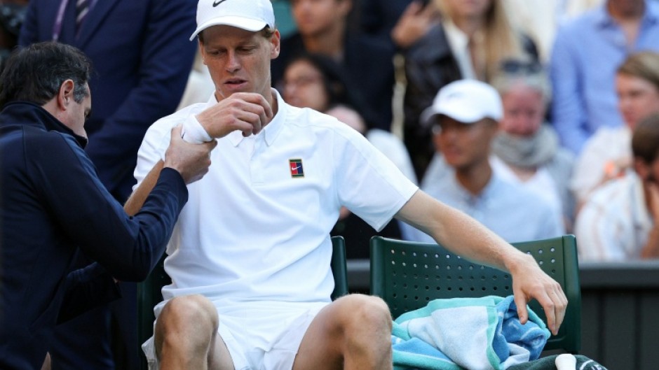 Jannik Sinner's participation at Wimbledon has been thrown into doubt by an elbow injury