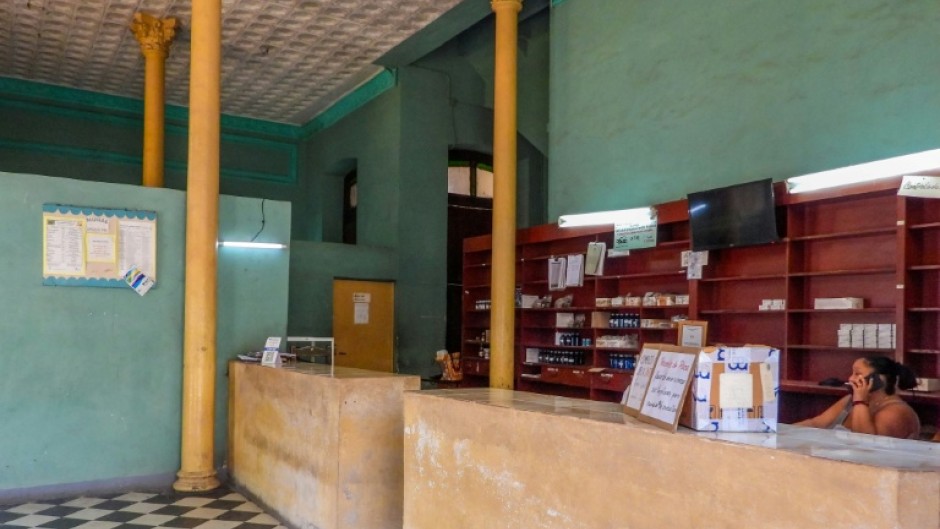 Cuban pharmacy shelves are bare