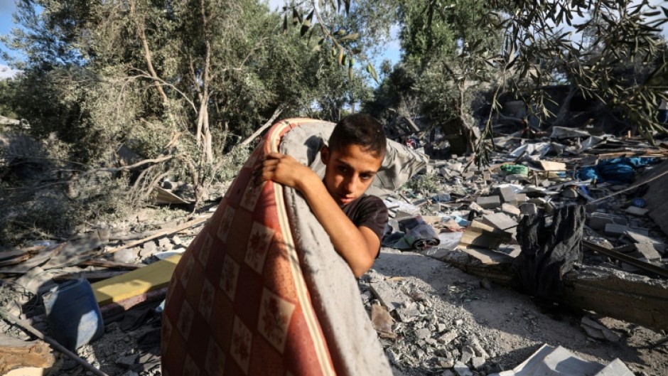 An Israeli air strike hit a house in Nuseirat camp in central Gaza overnight