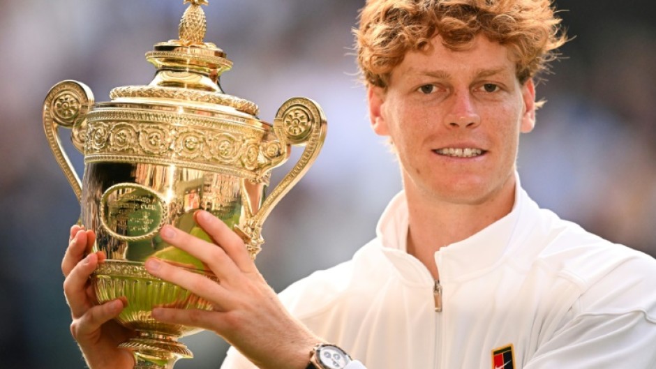 Italy's Jannik Sinner won his first Wimbledon title on Sunday