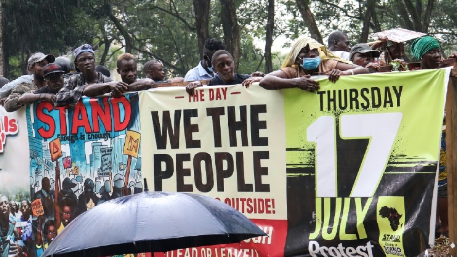 The protesters believe Liberian President Joseph Boakai has failed to keep his promises