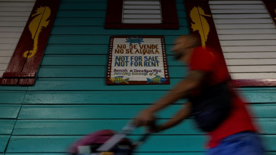 'Not for sale, not for rent,' reads a sign in Cabo Rojo, Puerto Rico, where a planned major development has many residents concerned over rapid gentrification and displacement