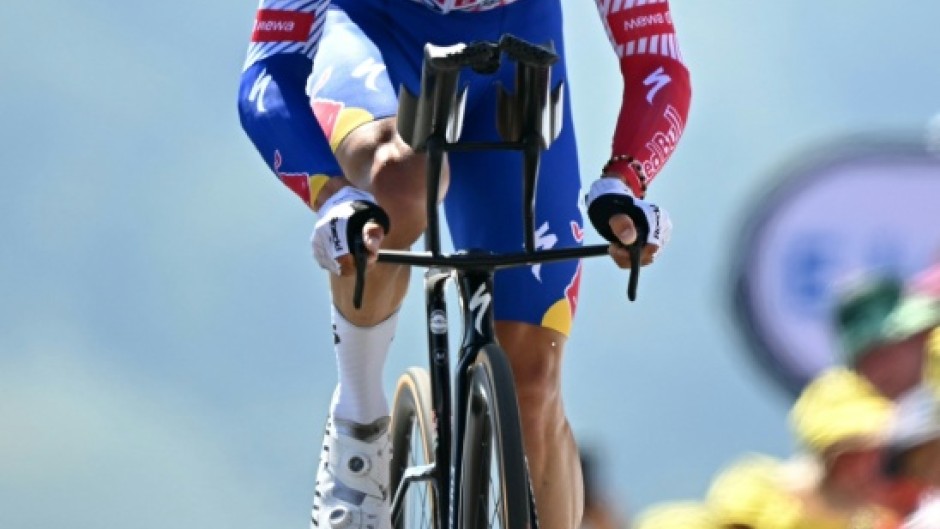 Florian Lipowitz on the day he climbed to third overall in the Tour de France