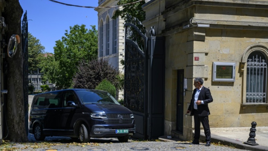 European diplomats were seen leaving the Iranian consulate after several hours inside