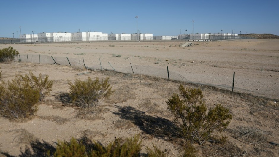 The California City Immigration Processing Center in the Mojave Desert north of Los Angeles awaits reopening as a privately operated immigrant detention facility