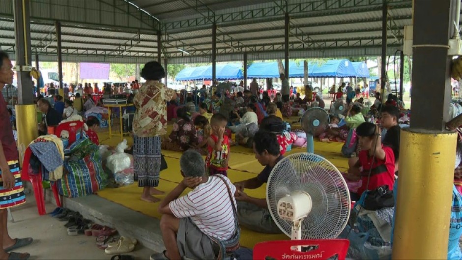 Thai civilians take shelter at temple as border clashes with Cambodia continue