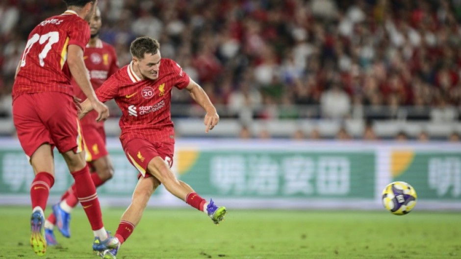 Florian Wirtz scored his first goal for Liverpool in Wednesday's pre-season friendly against Yokohama F. Marinos in Japan
