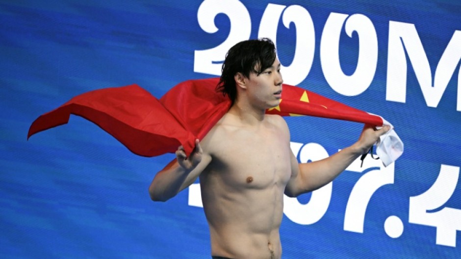 China's Qin Haiyang won the men's 200m breaststroke at the world championships in Singapore on Friday