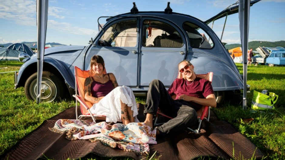 Jamie and Mike came from Hamburg to take part in the 2CV rally in Slovenia