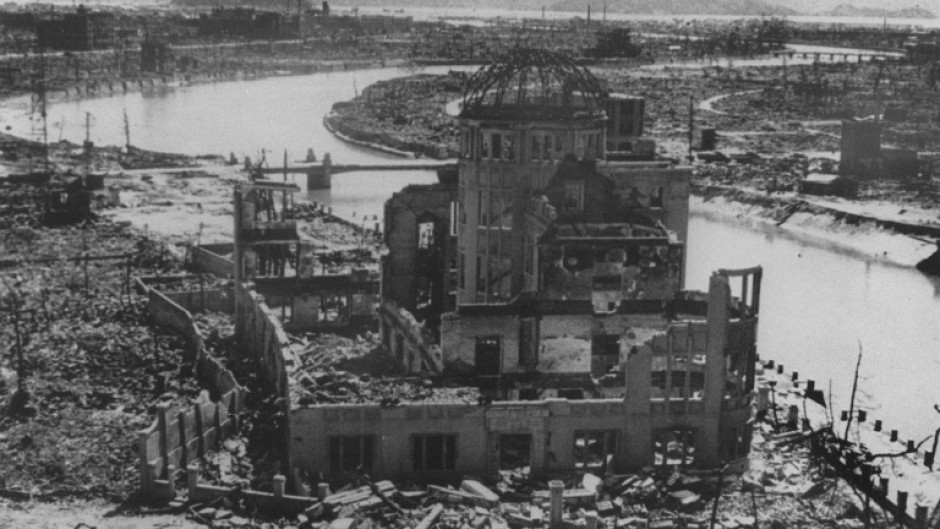 The first atomic bomb was dropped on the western city of Hiroshima by the US bomber Enola Gay, nicknamed "Little Boy"