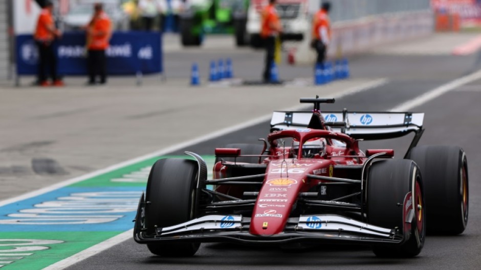 Ferrari's Monegasque driver Charles Leclerc started on pole at the Hungarian Grand Prix but finished fourth after experiencing issues with his car