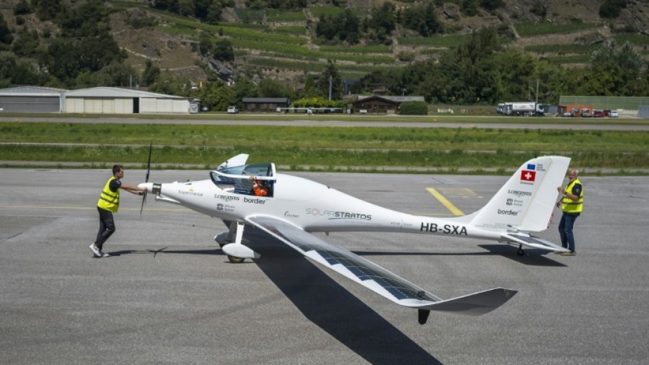 The SolarStratos plane has 22 square metres of solar panels on its wings