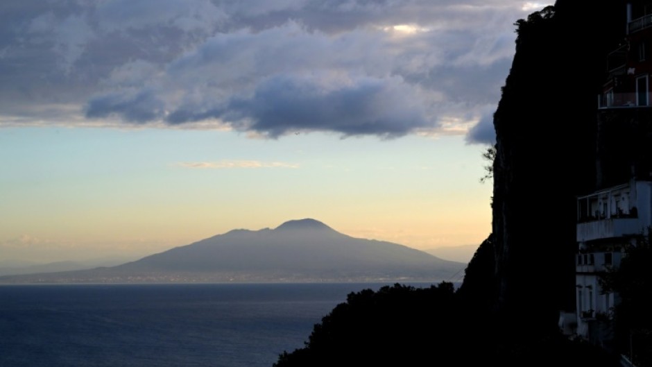 A wildfire has forced the closure of hiking paths on Mount Vesuvius, pictured here in 2024