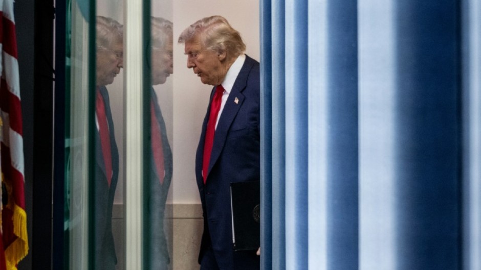 Asked about the upcoming expiration of a tariffs truce between the United States and China, President Donald Trump told reporters 'we'll see what happens'