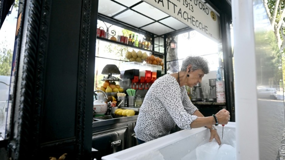 When Romans swelter in a heatwave, they turn to the traditional 'grattachecca'