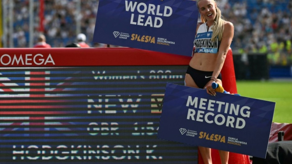 Keely Hodgkinson ran the fastest women's 800m of the year as she returned to the track for the first time since winning gold at the Paris Olympics