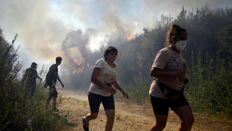 Residents have been forced to flee as the fires spread to land and property