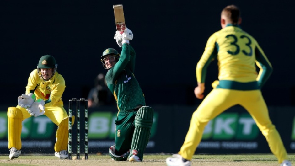 South Africa’s Matthew Breetzke (C) slammed 88 in the second ODI against Australia