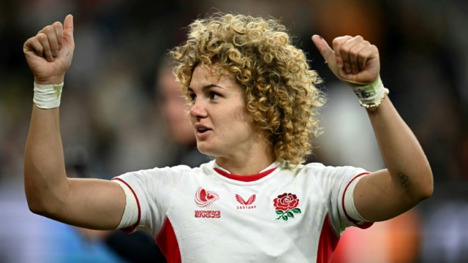 England full-back Ellie Kildunne applauds the fans at Sunderland's Stadium of Light