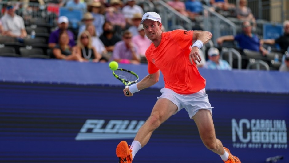 Botic van de Zandschulp of the Netherlands is into the final of the ATP hardcourt touranment in Winston-Salem, North Carolina