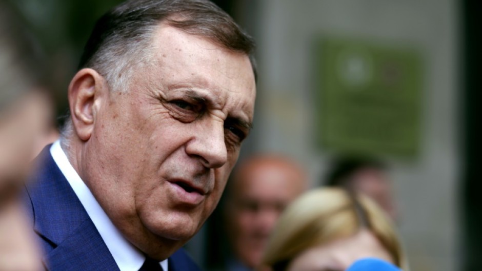 The Bosnian Serb president, Milorad Dodik, is defying a ban on him staying in office, and seeking public support to stay in power
