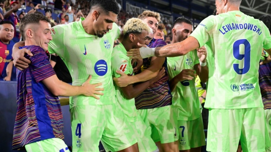Lamine Yamal's cross forced a late own-goal as Barcelona fought back to win 3-2 at Levante