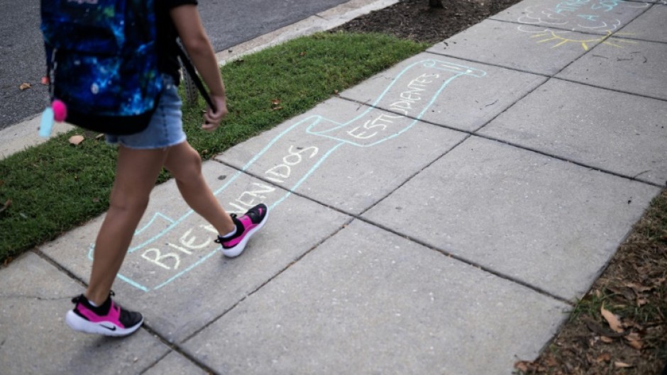 A welcome back note on the first day of school in Washington -- a show of support as Immigration and Customs Enforcement (ICE) raids increase in the city