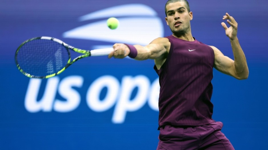 Carlos Alcaraz dropped just four games in a rout of Mattia Bellucci at the US Open