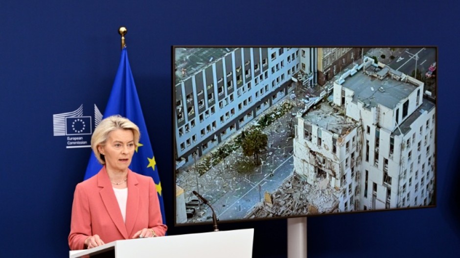 'It shows that the Kremlin will stop at nothing...," said von der Leyen