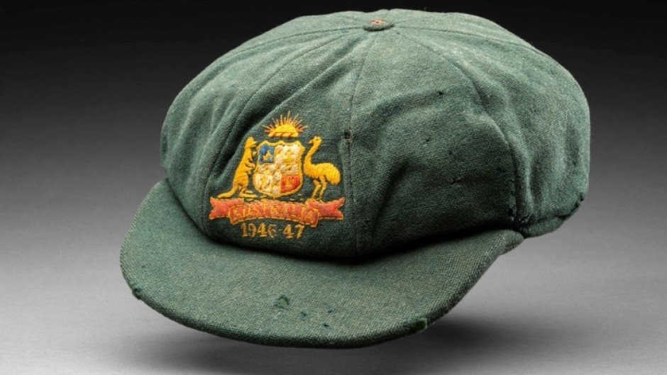A cap won by cricketing great Don Bradman during the 1946-47 Ashes series was sold for US$287,000 to Australia's National Museum
