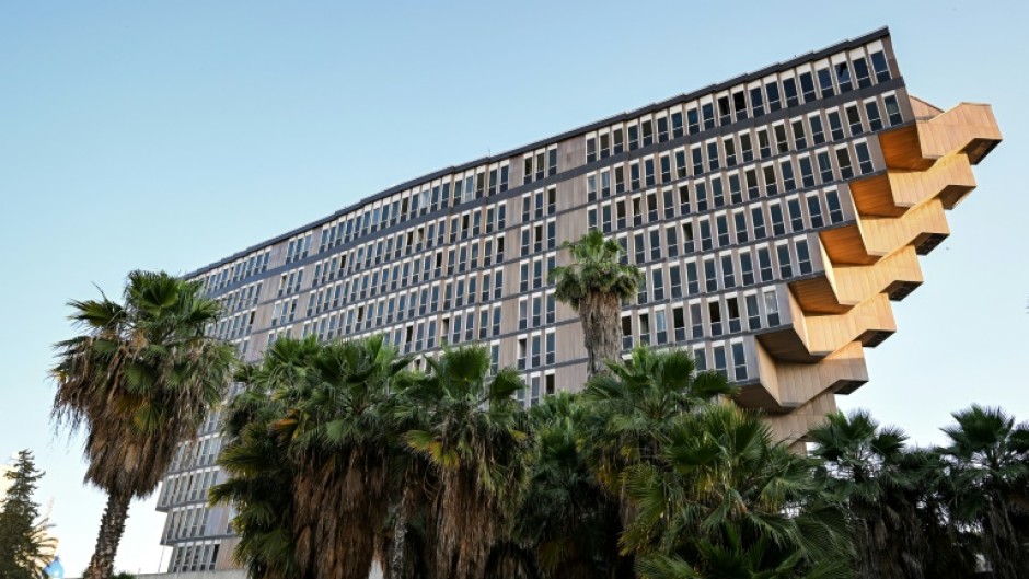 The Hotel du Lac, designed in the brutalist style by Italian architect Raffaele Contigiani, is located in the centre of Tunis