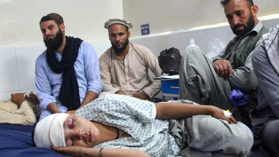 Injured people were taken to a hospital after a 6.0-magnitude earthquake and multiple aftershocks rattled eastern Afghanistan