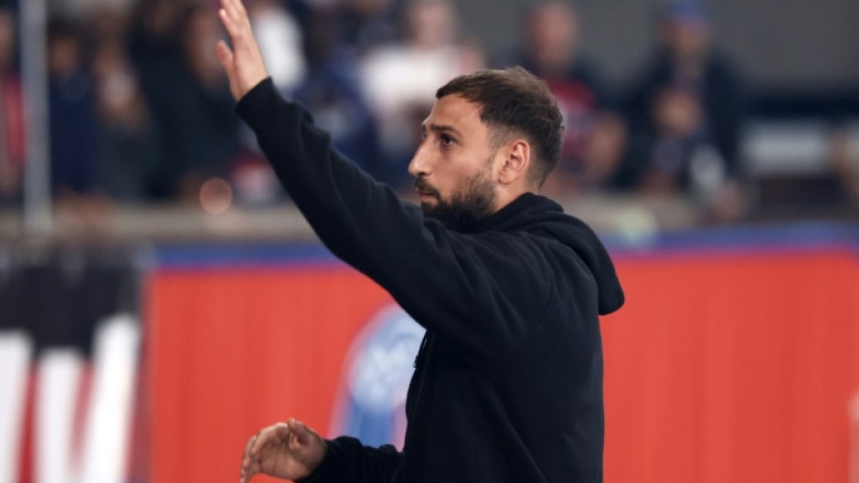 Gianluigi Donnarumma was cheered by PSG supporters in August as the players paraded the Champions League trophy