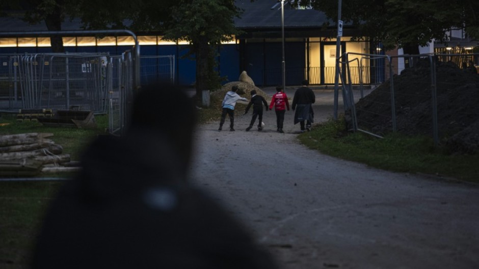 Children in Orebro, Sweden, where police say some children are in the grip of gangs