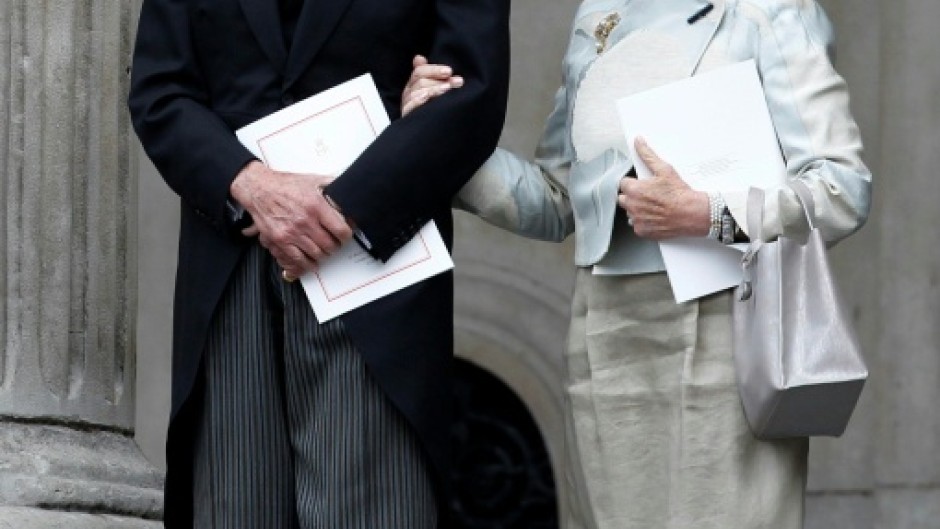 The duchess was married to Edward, Duke of Kent (L), a cousin of Elizabeth II
