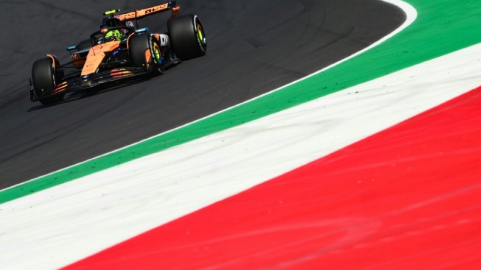 Lando Norris races during the third practice session on Saturday ahead of the Italian Formula One Grand Prix