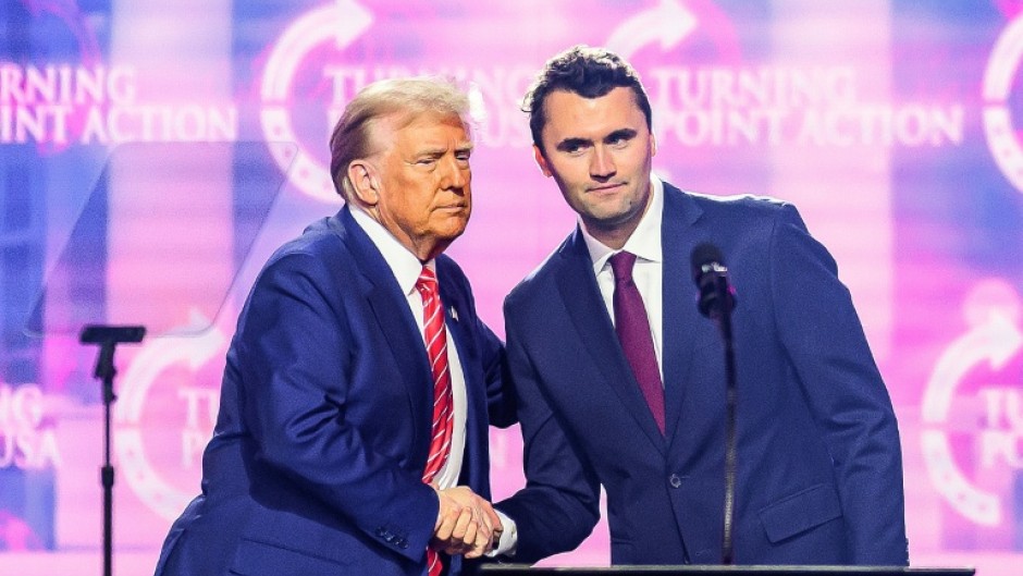 Charlie Kirk (R) was a close ally of President Donald Trump