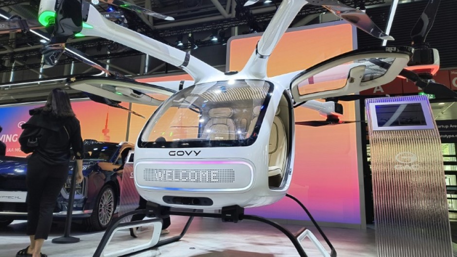 The Govy AirCab two-seater electric 'flying car', made by a subsidiary of Chinese carmaker GAC