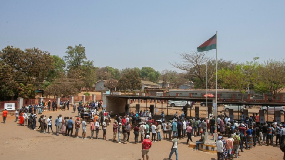 Thousands of people queued from early morning to cast their ballots