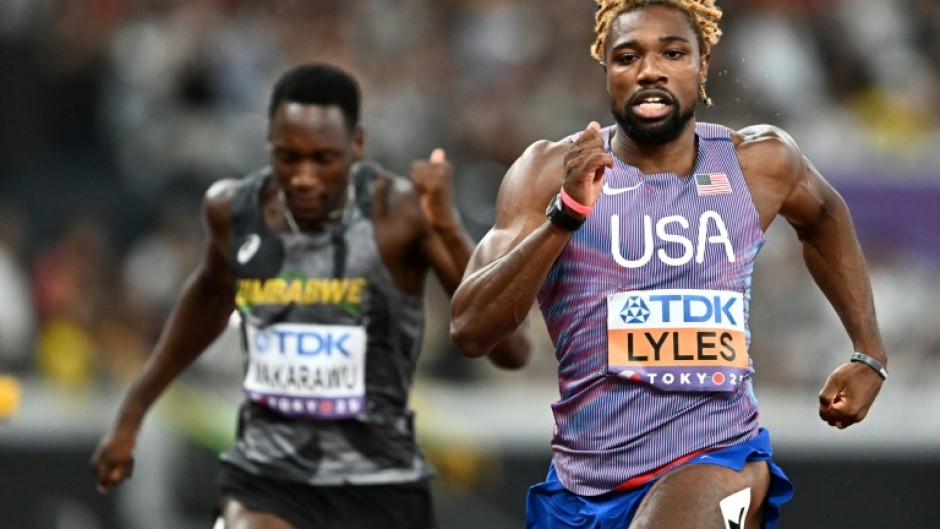 Noah Lyles roared to the fastest 200 metres time in the world this year as he reached the world final