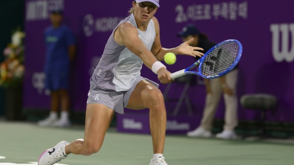 Iga Swiatek reached the final of the Korea Open on Saturday