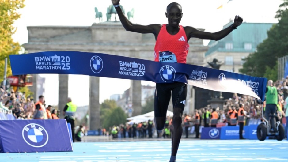 Kenya's Sabastian Sawe won the Berlin Marathon, setting the best time of 2025, on Sunday