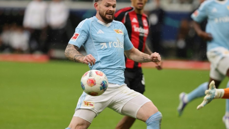 Union Berlin's Scottish forward Oliver Burke scored a hat-trick against Eintracht Frankfurt on Sunday.