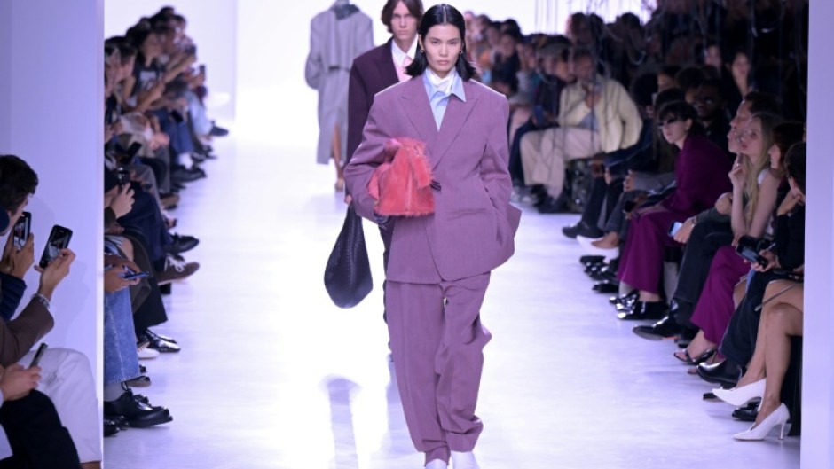 Bottega Veneta, known for its handbags, offered a clothing collection showing off what it called 'soft functionality'