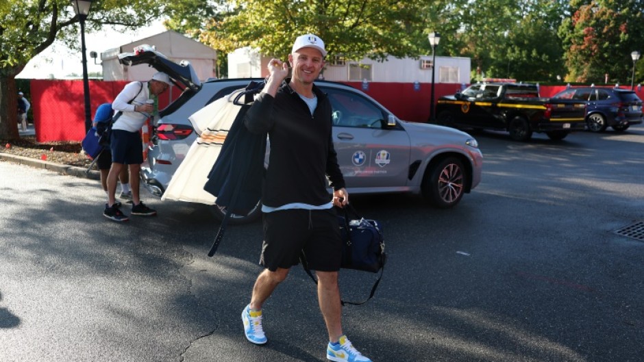 Europe's Justin Rose arrived early at Bethpage Black and hit the first tee shot in the concluding singles matches at the 45th Ryder Cup