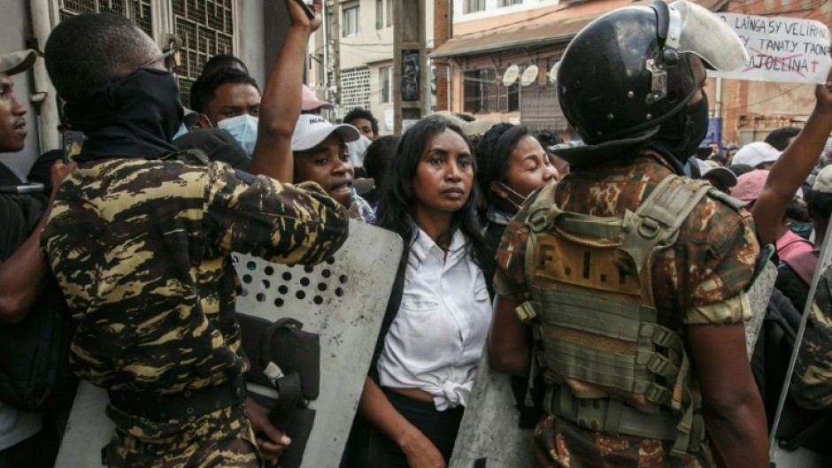 Protesters were demonstrating against repeated water and electricity outages