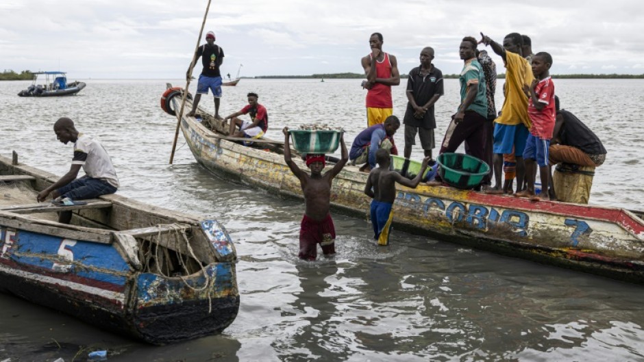 Fishermen say their hauls have significantly dropped since the arrival of dredging boats for the port